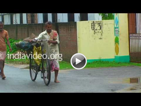 Village life, Sualkuchi, Assam, India, Video